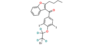 2-n-Butyl-4-((2-bromoethoxy-d4)-3,5-Diiodobenzoyl)benzofuran