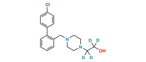 2-[4-[(4-Chlorophenyl)phenylmethyl]-1-piperazinyl]ethanol D4