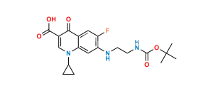 N-(tert-Butoxycarbonyl) Desethylene Ciprofloxacin