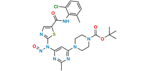 N-Boc-N-deshydroxyethyl Dasatinib Nitroso Impurity
