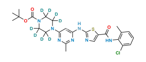 N-Boc-N-Deshydroxyethyl Dasatinib D8