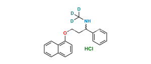 Rac N-Demethyl Dapoxetine D3 Hydrochloride