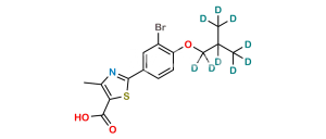 3-Descyano 3-Bromo-Febuxostat D9