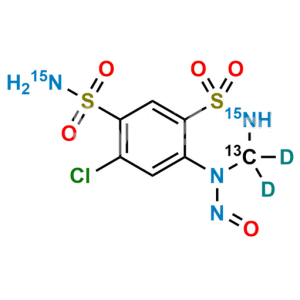 4-Nitroso Hydrochlorothiazide-13C,15N2,d2