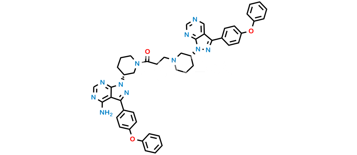 Ibrutinib Addition Adduct with (R)-1-(3-(4-Amino-3-(4-phenoxyphenyl)-1H-pyrazolo[3,4-d]pyrimidin-1-yl)piperidin-1-yl)