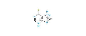 6-Mercaptopurine-13C2-15N