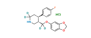rac trans-Paroxetine-d4 Hydrochloride