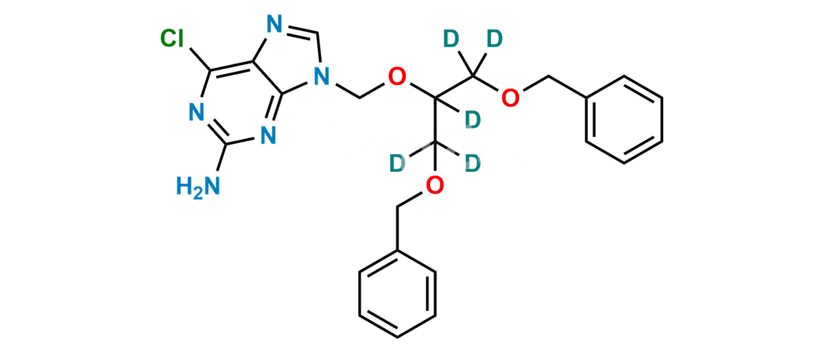 9-[[2-Benzyloxy-1-(Benzyloxymethyl)-Ethoxy]-Methyl]-6-Chloroguanine-d5