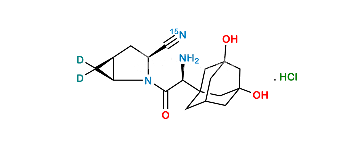 Hydroxy Saxagliptin-15N,D2 Hydrochloride