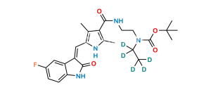 N-Boc N-Desmethyl Sunitinib D5