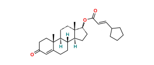 Testosterone 17(E)-3- cyclo pentyl acrylate