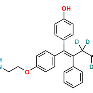 (Z)-4-Hydroxy-N-Desmethyl Tamoxifen D5